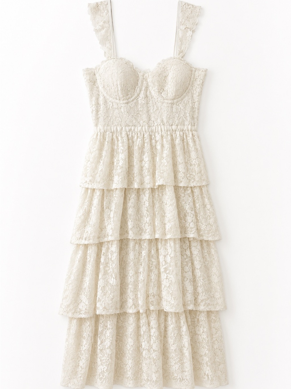 Altar’ State Lace Tiered Dress